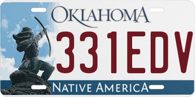 OK license plate 331EDV