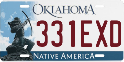 OK license plate 331EXD
