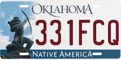 OK license plate 331FCQ
