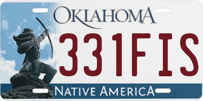 OK license plate 331FIS
