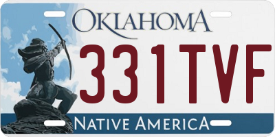 OK license plate 331TVF