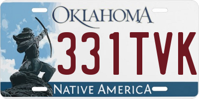 OK license plate 331TVK