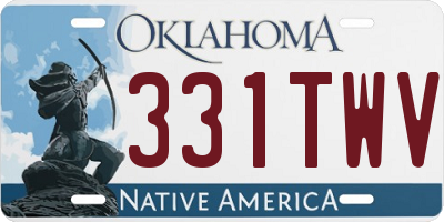 OK license plate 331TWV