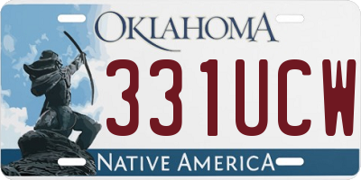 OK license plate 331UCW
