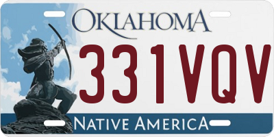 OK license plate 331VQV