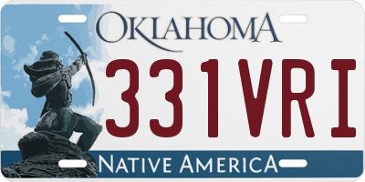 OK license plate 331VRI