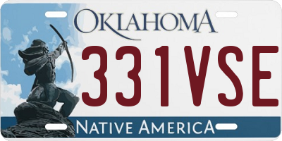 OK license plate 331VSE