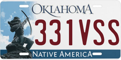 OK license plate 331VSS