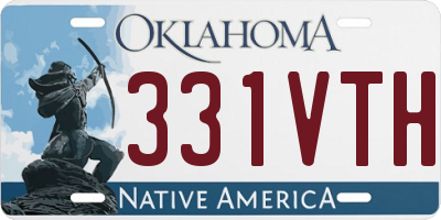 OK license plate 331VTH