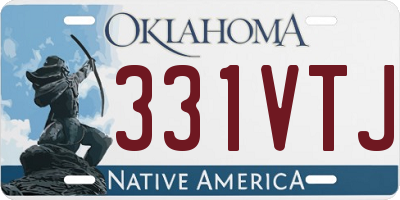 OK license plate 331VTJ