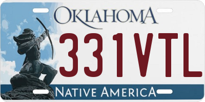 OK license plate 331VTL
