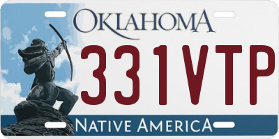 OK license plate 331VTP