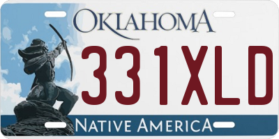 OK license plate 331XLD