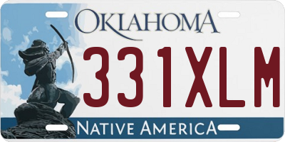 OK license plate 331XLM