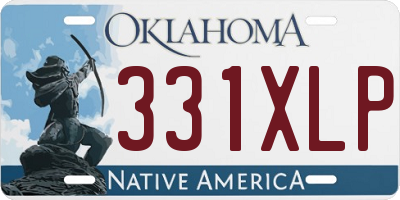 OK license plate 331XLP