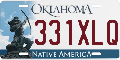 OK license plate 331XLQ