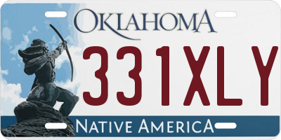 OK license plate 331XLY
