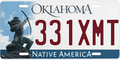 OK license plate 331XMT