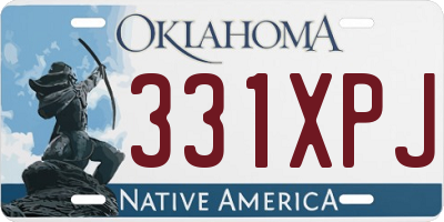 OK license plate 331XPJ