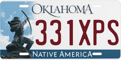 OK license plate 331XPS