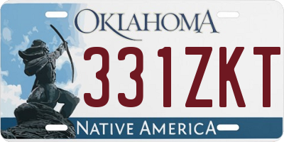 OK license plate 331ZKT