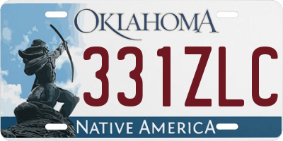 OK license plate 331ZLC