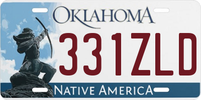OK license plate 331ZLD