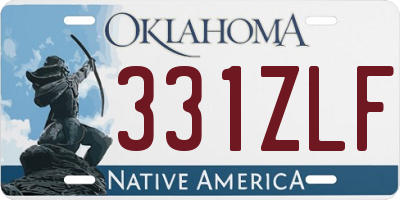 OK license plate 331ZLF