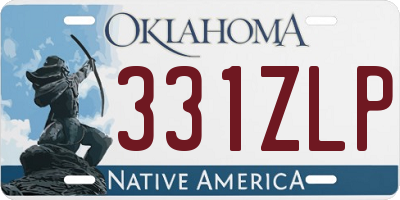 OK license plate 331ZLP