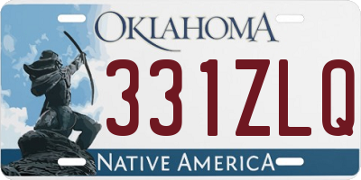 OK license plate 331ZLQ