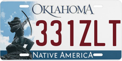 OK license plate 331ZLT