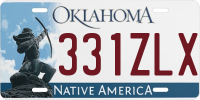 OK license plate 331ZLX