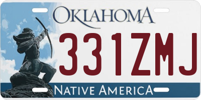 OK license plate 331ZMJ