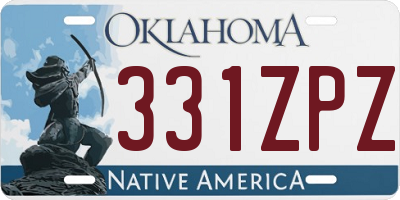 OK license plate 331ZPZ