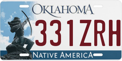 OK license plate 331ZRH