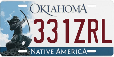 OK license plate 331ZRL