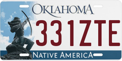 OK license plate 331ZTE