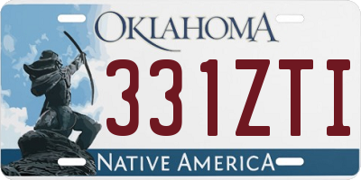OK license plate 331ZTI