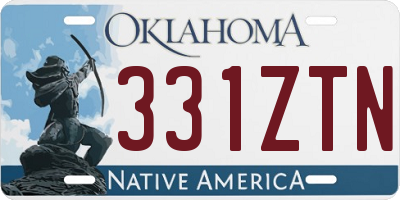 OK license plate 331ZTN