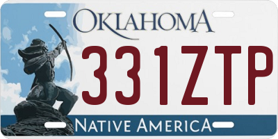 OK license plate 331ZTP
