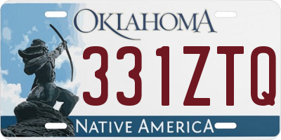 OK license plate 331ZTQ