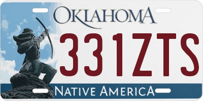 OK license plate 331ZTS