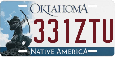OK license plate 331ZTU