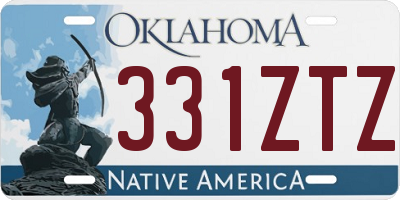 OK license plate 331ZTZ