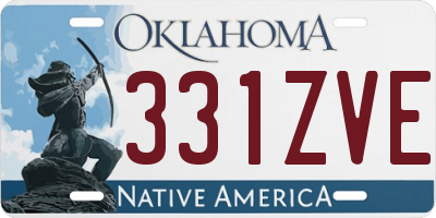 OK license plate 331ZVE