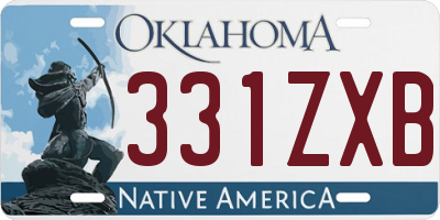 OK license plate 331ZXB