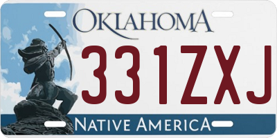 OK license plate 331ZXJ