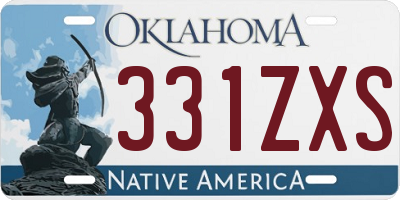 OK license plate 331ZXS