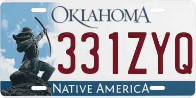 OK license plate 331ZYQ