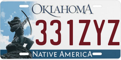 OK license plate 331ZYZ